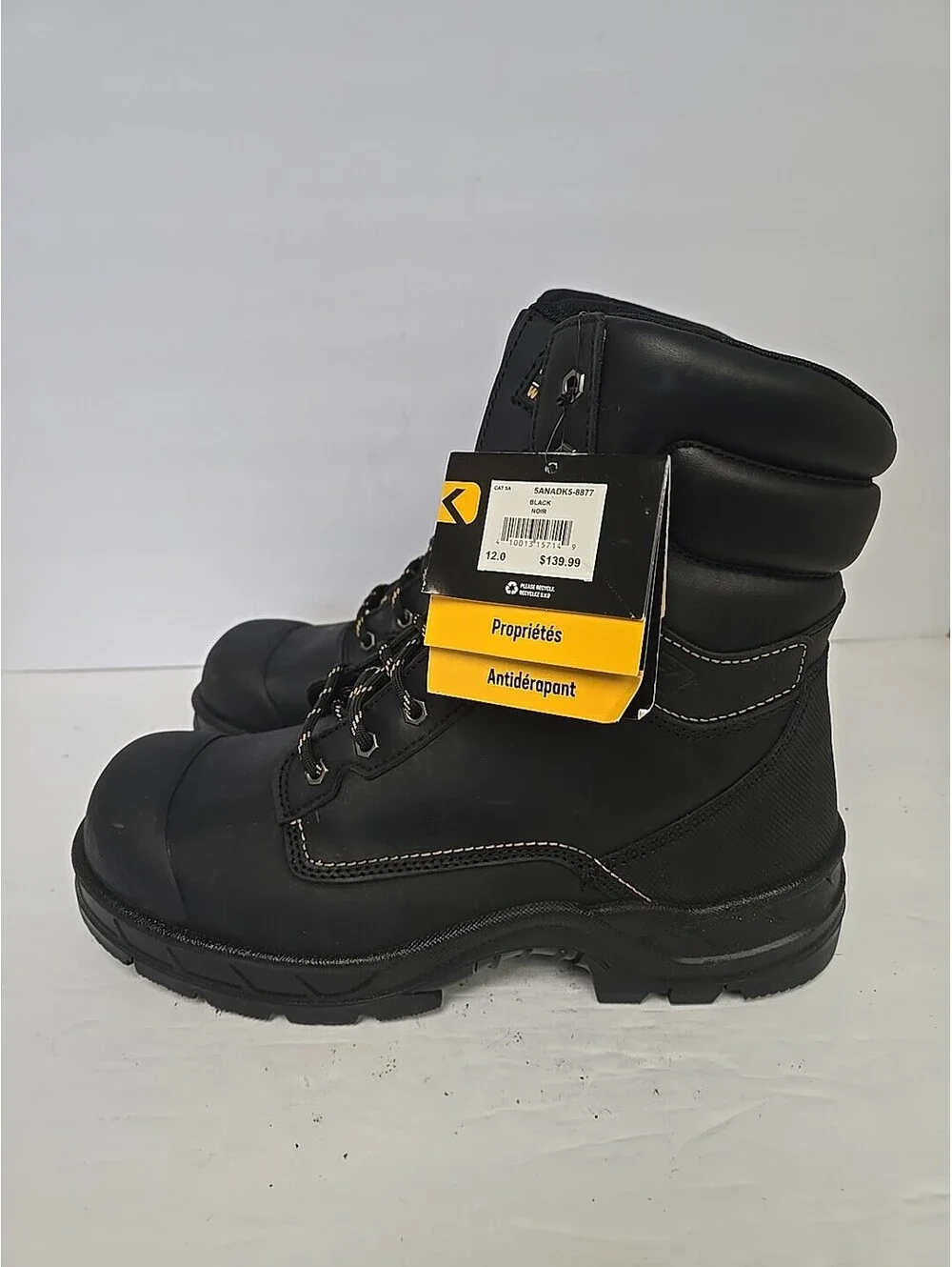 Dakota Men's 8'' 877 Steel Toe Steel Plate Work Boots Black Size 12M